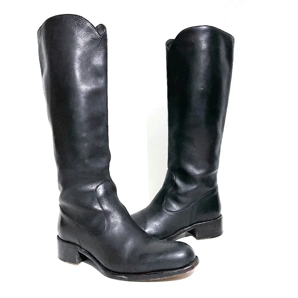 SARTORE Paris Made in Italy Leather Riding Boots - Picture 3 of 17